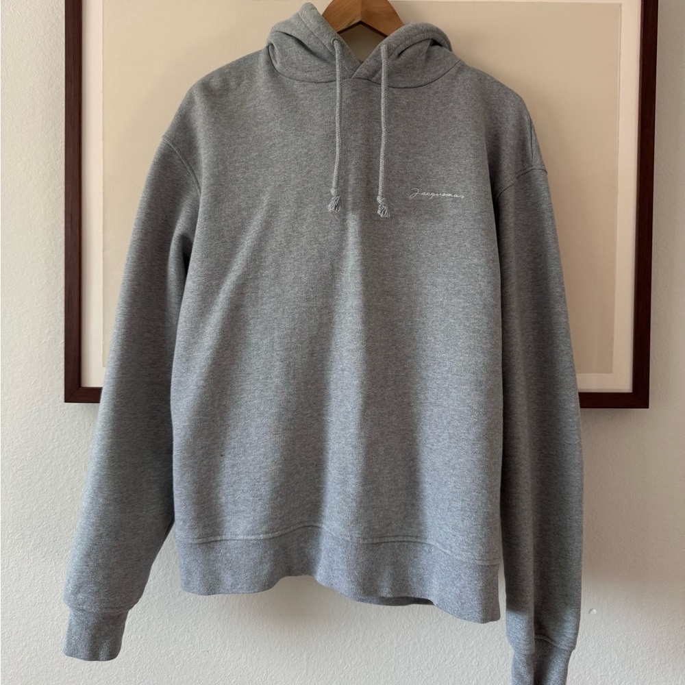 Jacquemus Men’s Gray Hoodie Size M